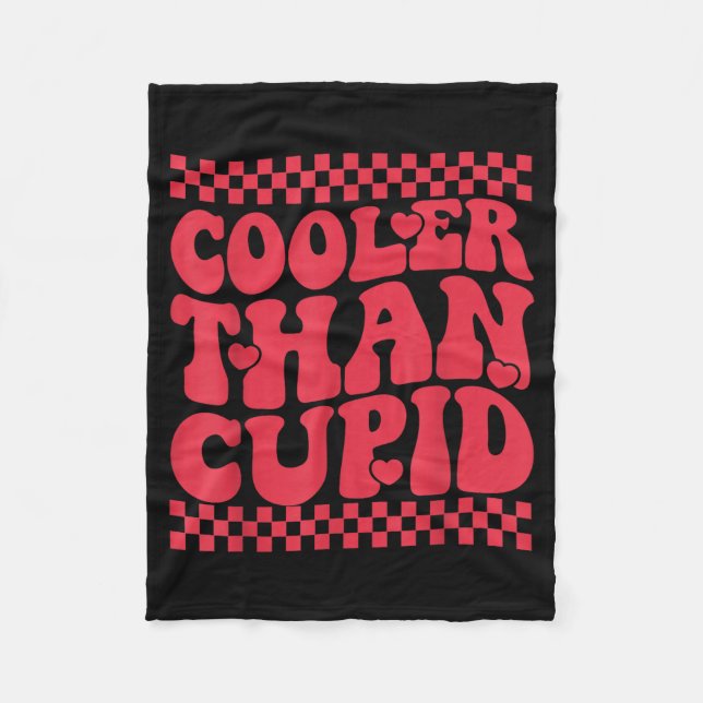 Cooler Than Cud Cute Valentine's Day Kids Boys Gir Fleecedecke (Vorderseite)
