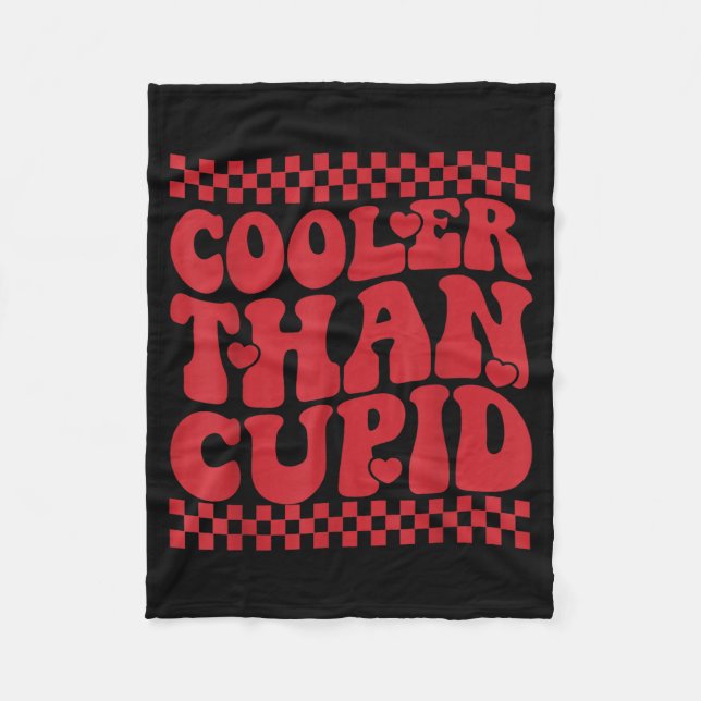 Cooler Than Cud Cute Valentine's Day Kids Boys Gir Fleecedecke (Vorderseite)