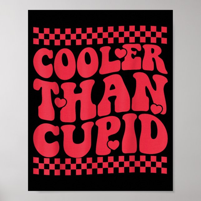Cooler Than Cud Cute Valentine's Day Kids Boys Gir Poster (Vorne)