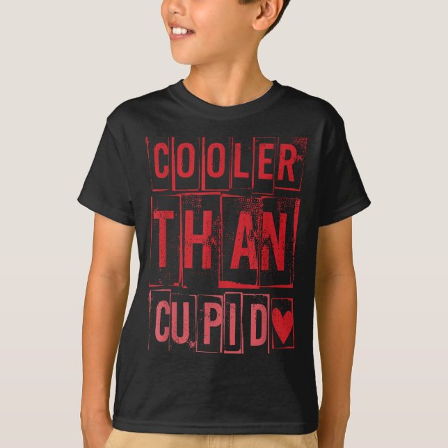 Cooler Than Cud Cute Valentine's Day Kids Boys Gir T-Shirt (Vorderseite)