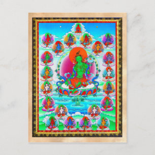 Cooler Thangka-Thangka-Tätowierung Postkarte
