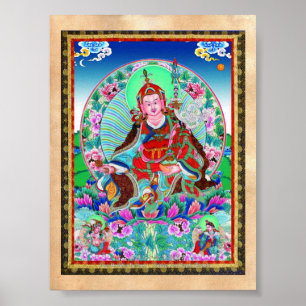 Cooler Tibetanthangka Padmasambhava Poster