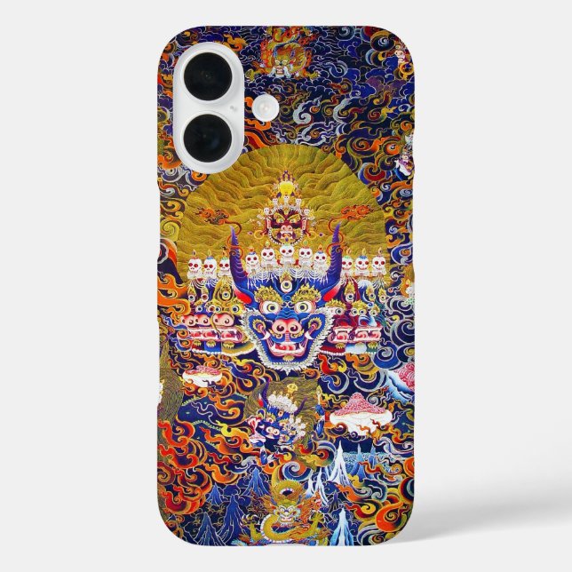 Cooler tibetischer Thangka-Gott tattoo lebendig Case-Mate iPhone Hülle (Rückseite)