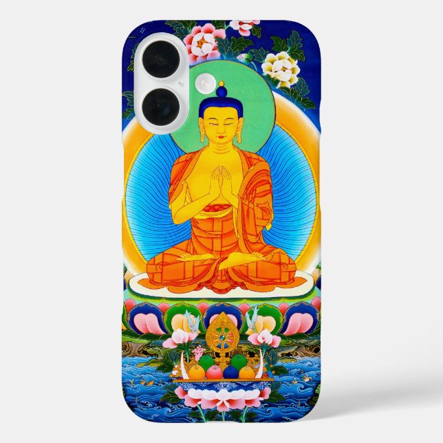Cooler tibetischer Thangka Prabhutaratna Buddha Case-Mate iPhone Hülle (Rückseite)