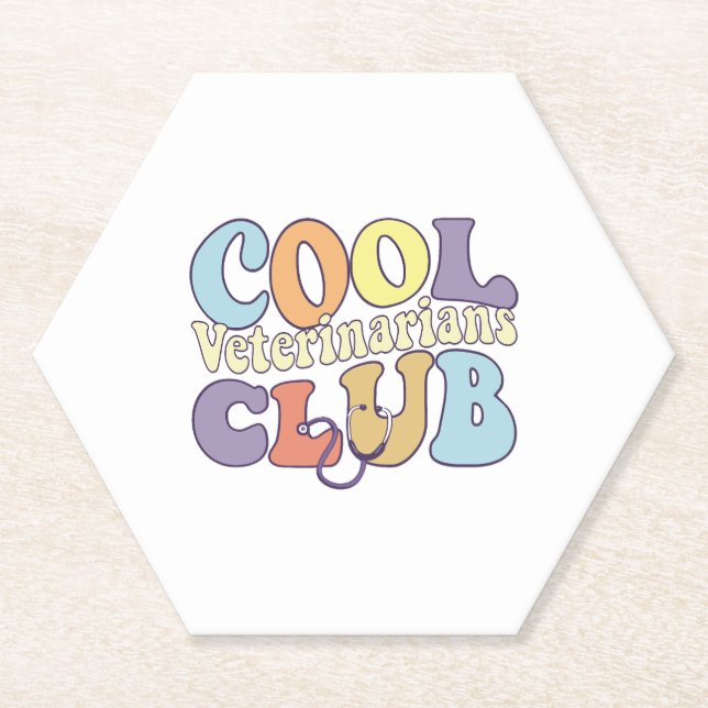Cooler Tierärztefachmann Untersetzer (Vorderseite)
