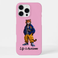 Cooler Tiger in Streetwear-Kunst - Urbaner Stil Ti
