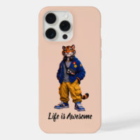 Cooler Tiger in Streetwear-Kunst - Urbaner Stil Ti