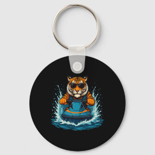 Cooler Tiger Mit Sungles Sommer Stimmung Katze Jet Schlüsselanhänger