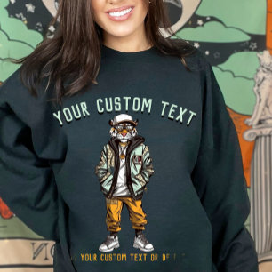 Cooler Tiger Stylisches Tier Mode Sweatshirt