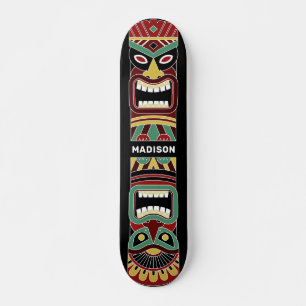 Cooler Tiki Totem-individuelle Name Skateboard