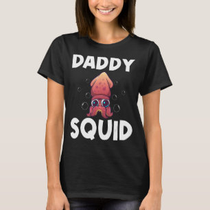 Cooler Tintenfisch für Männer Vater Octopus Biolog T-Shirt