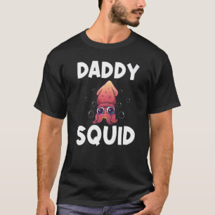 Cooler Tintenfisch für Männer Vater Oktopus Biolog T-Shirt