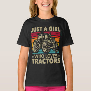 Cooler Traktor Lover Nur ein Mädchen, das Traktore T-Shirt