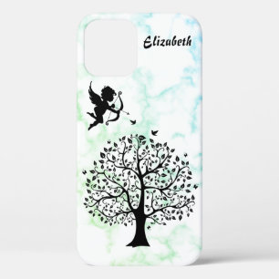 Cooler, trendiger grüner Marmor, Baum Case-Mate iP iPhone Hülle