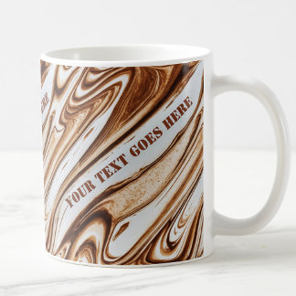 Cooler, trendiger Kaffee aus Marmor mit persönlich Kaffeetasse