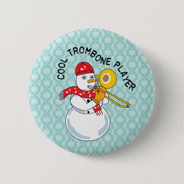 Cooler Trombone-Player Button (Vorderseite)