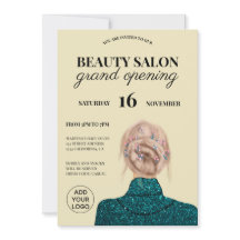 Cooler türkisfarbener Glitzer Schönheitssalon mit 