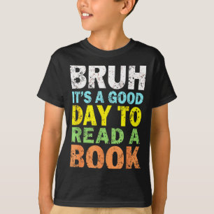 Cooler Typ, der ein Buch liest, Bücherliebhaber, B T-Shirt