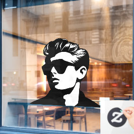 Cooler Typ Fensteraufkleber