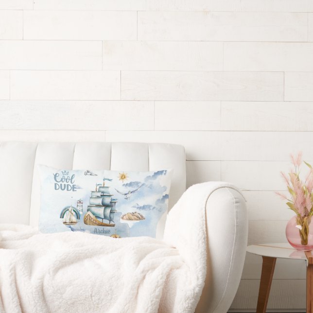 Cooler Typ im Ozean individuell anpassbar Lendenkissen (Liege)