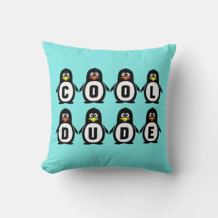 "Cooler Typ" Pinguine Kissen