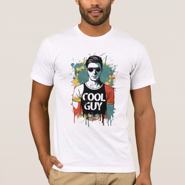 Cooler Typ T-Shirt (Vorderseite)