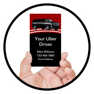 Cooler Uber-Fahrer Einzigartige Automobil- Visitenkarte