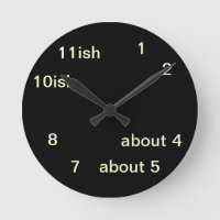 Cooler Uber Geek Hipster Black One-ish Clock 2