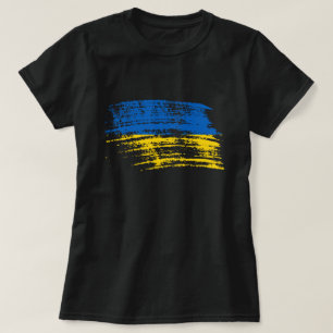Cooler ukrainischer Flaggenentwurf T-Shirt