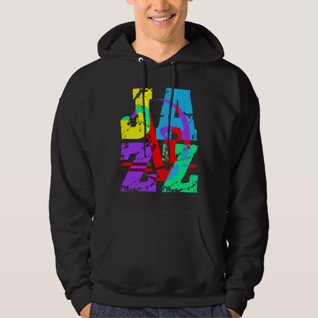 Cooler und angesagter Jazz Hoodie (Vorderseite)