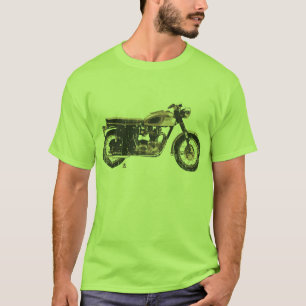 Cooler und einfacher britischer Motorrad-T - Shirt