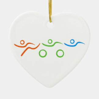 Cooler und einzigartiger Entwurf des Triathlon Keramik Ornament
