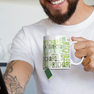cooler und moderner Limoner Name, typografische Ta Tasse
