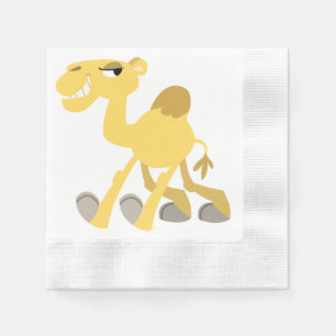 Cooler und Niedlicher Cartoon Camel Paper Napkins Serviette