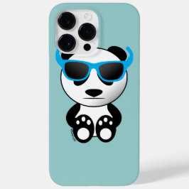 Cooler und niedlicher Panda mit blauer Sonnenbrill Case-Mate iPhone Hülle