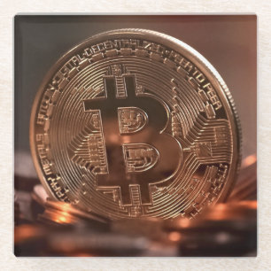 Cooler und schlauer Bitcoin-Stash Glasuntersetzer