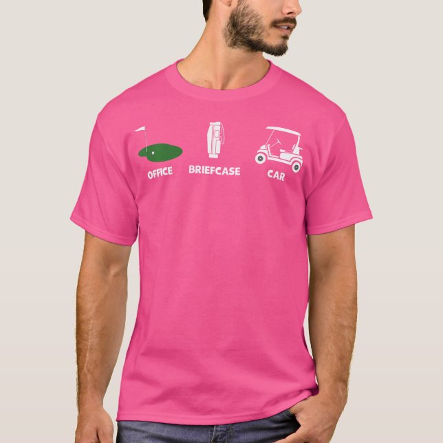 Cooler und sonniger Golf T-Shirt (Vorderseite)
