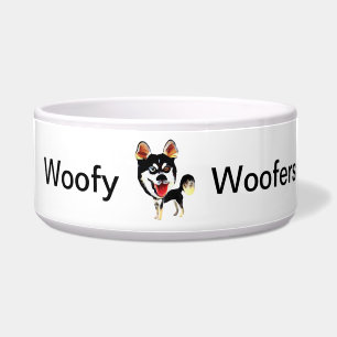 Cooler und sonniger sibirischer Husky Dog Bowl Napf