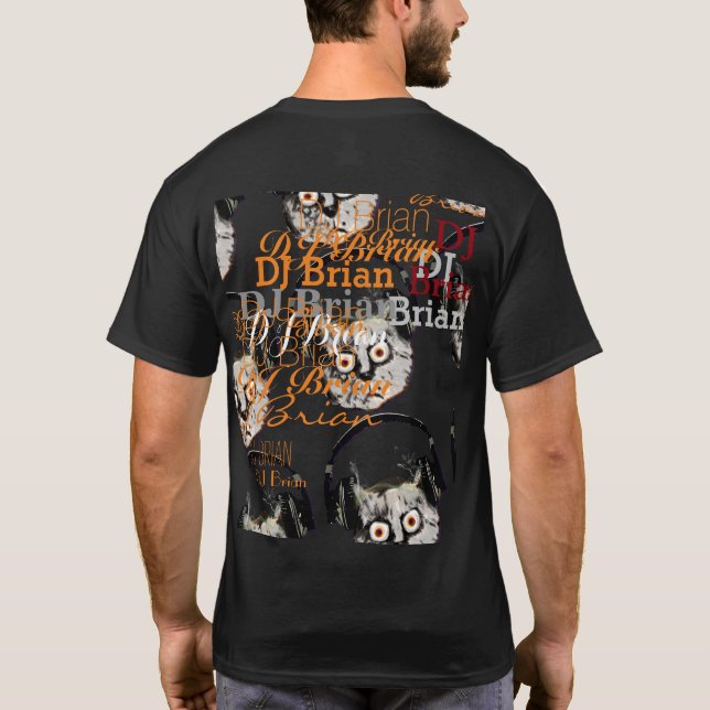 cooler und stilvoller DJ T-Shirt (Rückseite)