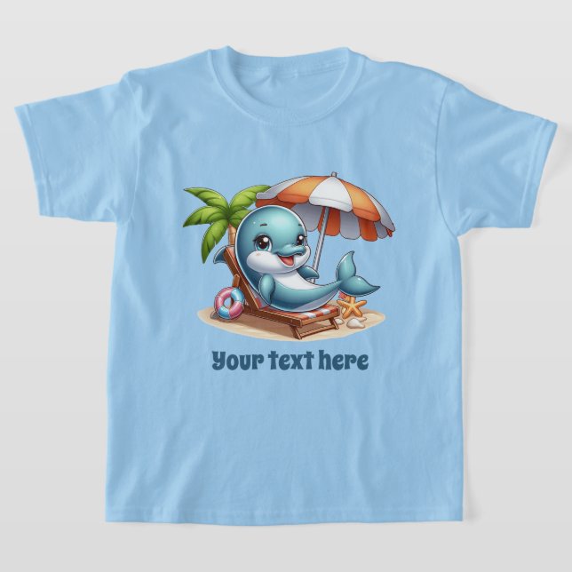 Cooler Unisex Delphin fügt Textsachkinder hinzu T-Shirt (Ablage )