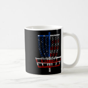 Cooler US-Flaggen-Disc-Golf-Korb - Fourth Of July Kaffeetasse
