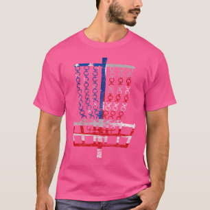 Cooler US-Flaggen-Disc-Golf-Korb - Fourth Of July T-Shirt