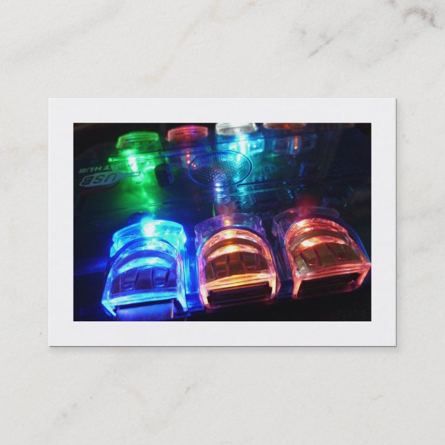 Cooler USB-Hub (angrenzend) Visitenkarte (Vorderseite)