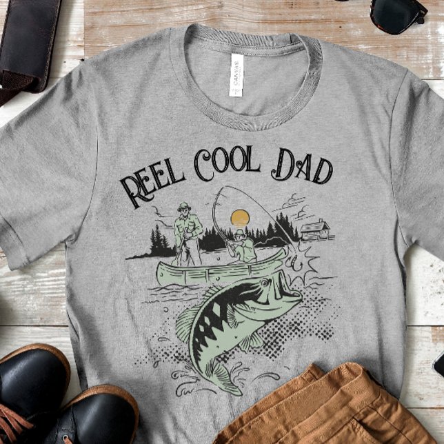 Cooler Vater abziehen T-Shirt (Reel Cool Dad Father's Day Tshirt)