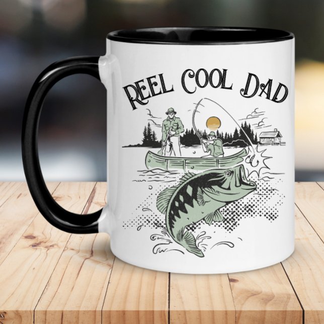 Cooler Vater abziehen Tasse (Reel Cool Dad Father's Day Mug)