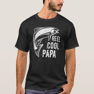 Cooler Vater Angeln Vatertag Papa Papa Papa Vater T-Shirt