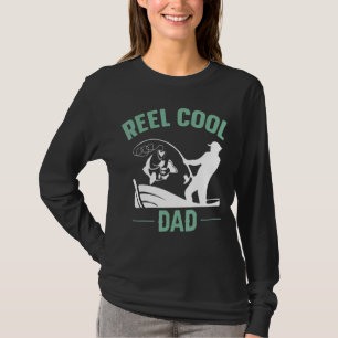 Cooler Vater Angelrutenlöffel Papa Da T-Shirt