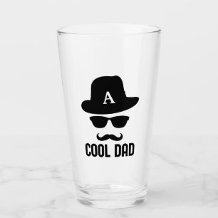 Cooler Vater Bester VATER je cooler Papa mit Monog Glas