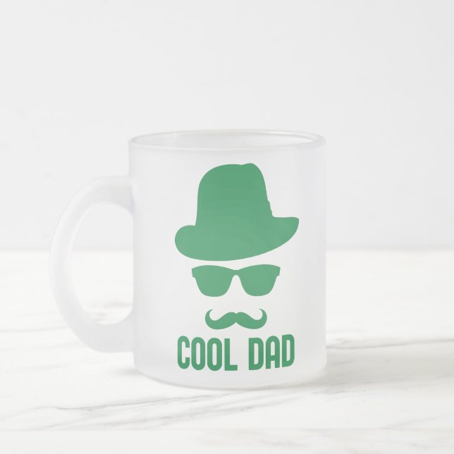 Cooler Vater Bester VATER Stilvolles Geschenk für  Mattglastasse (Links)