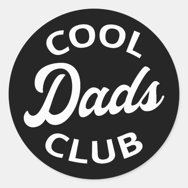 Cooler Vater Club I Runder Aufkleber (Vorderseite)